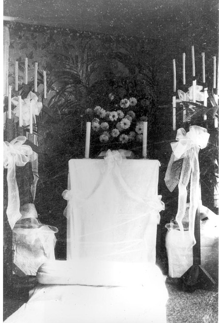 Wedding Altar in Kleino home