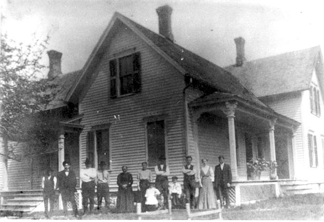 Ahrens homestead and family