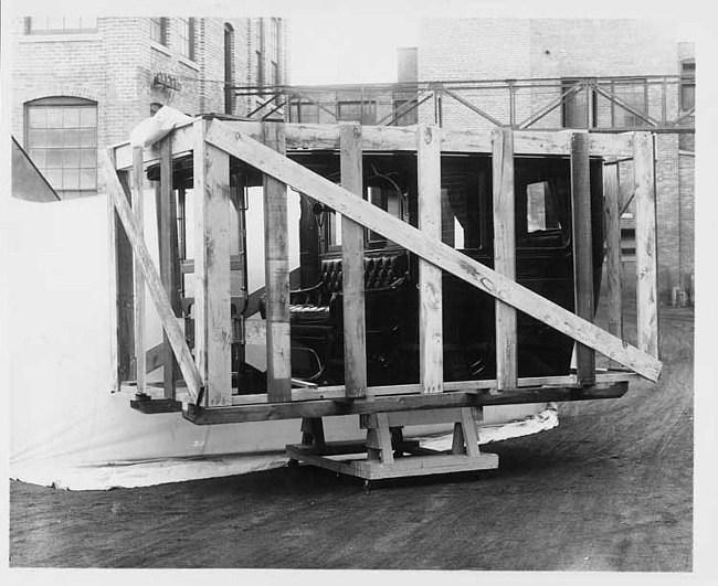 1906 Packard 24 Model S limousine body in crate