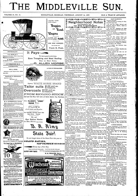 The Middleville sun. Vol. 29 no. 34 (1897 August 26)