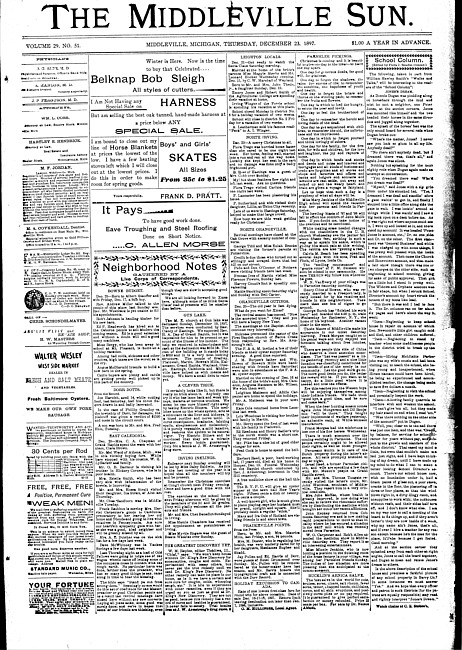 The Middleville sun. Vol. 29 no. 51 (1897 December 23)