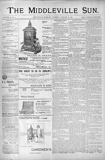 The Middleville sun. Vol. 28 no. 4 (1896 January 23)