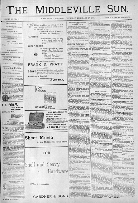 The Middleville sun. Vol. 28 no. 9 (1896 February 27)