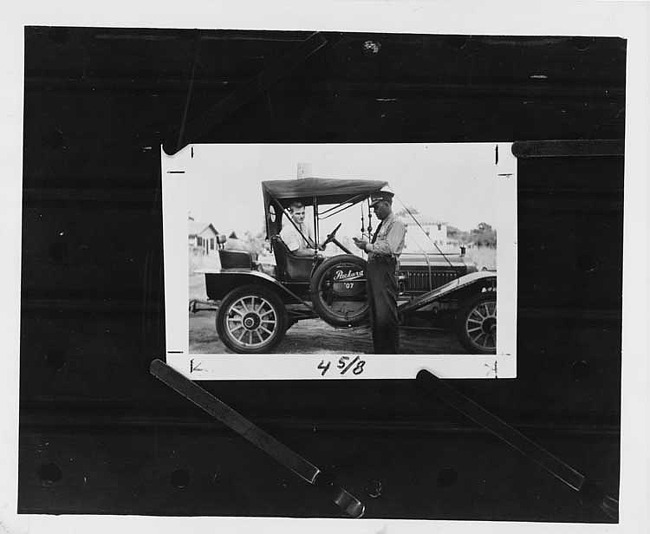 1907 Packard 30 Model U with male driver and officer