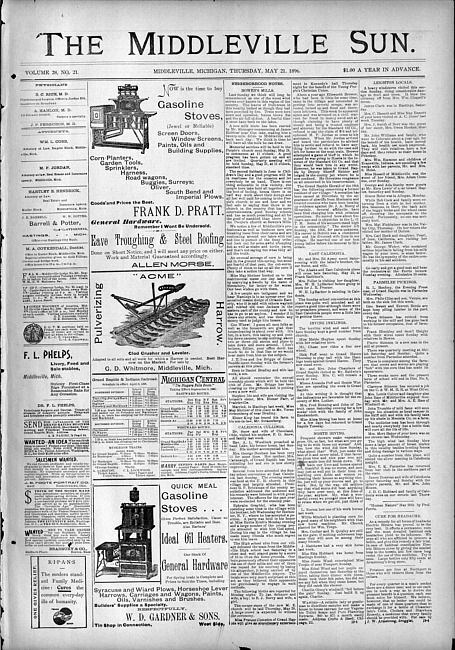 The Middleville sun. Vol. 28 no. 21 (1896 May 21)