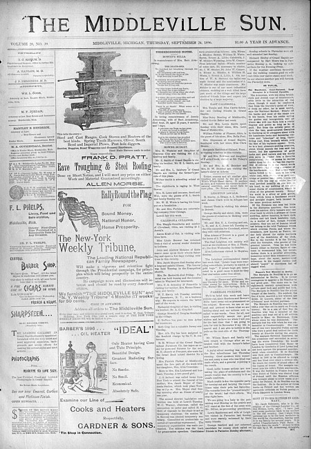 The Middleville sun. Vol. 28 no. 39 (1896 September 24)