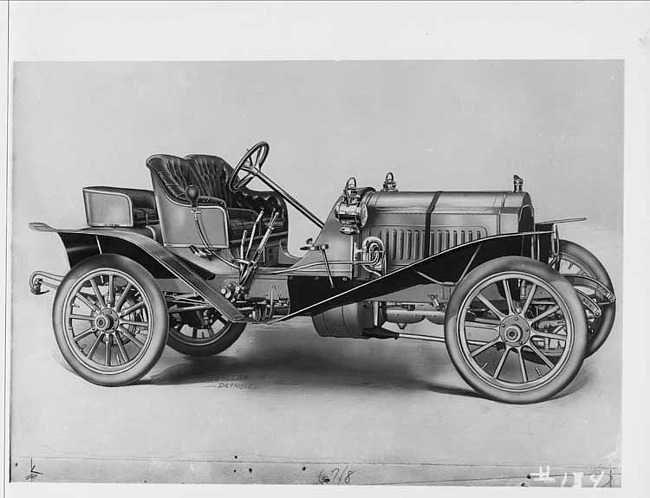 1907 Packard 30 Model U runabout artwork