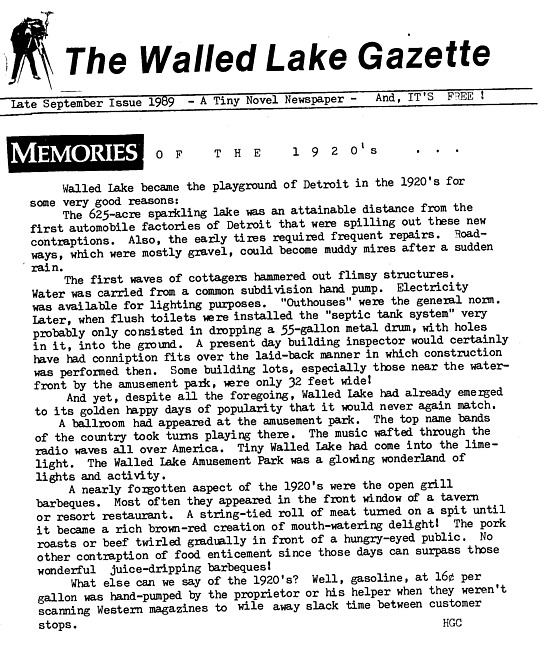 Walled Lake gazette. (1989 September)