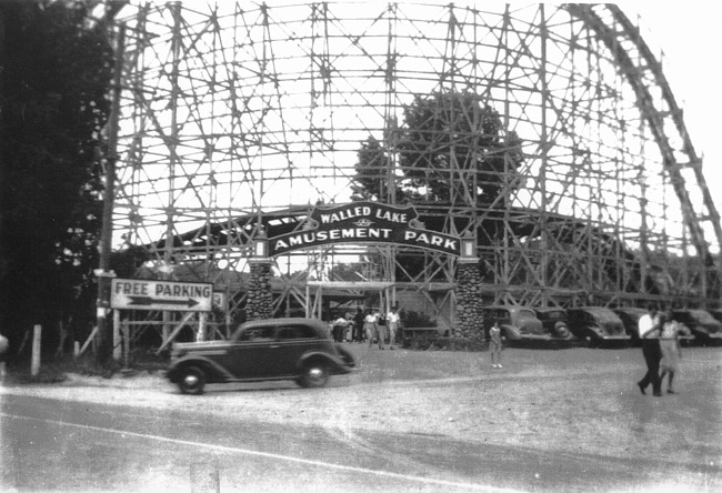 Entrance to Walled Lake Amusement Park, c. 1940