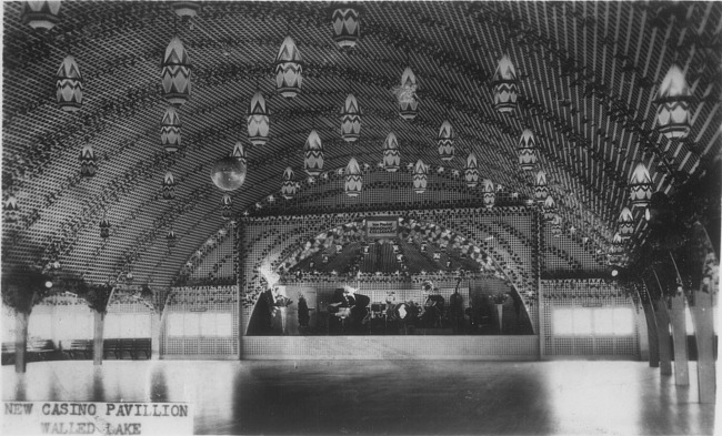 Interior of New Walled Lake Casino, c. 1922