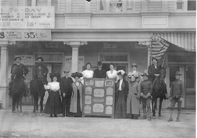 Old Friends Gathered in Front of Angell Inn as World War I Approaches