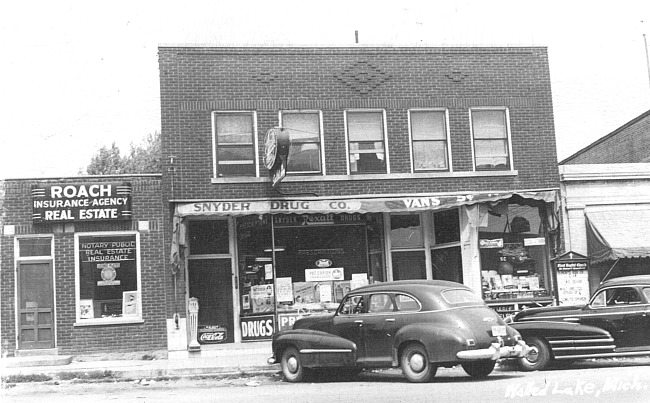 Downtown Walled Lake, c. 1940