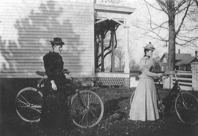 Bicyclists, Walled Lake, c. 1900