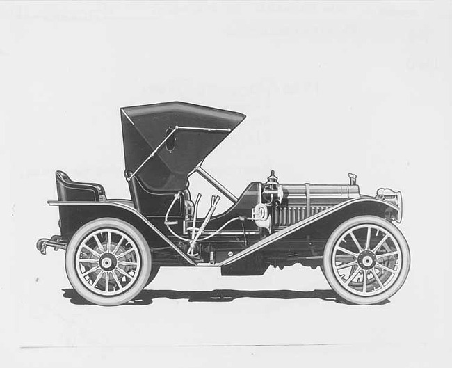 1910 Packard 30 Model UC runabout, artwork