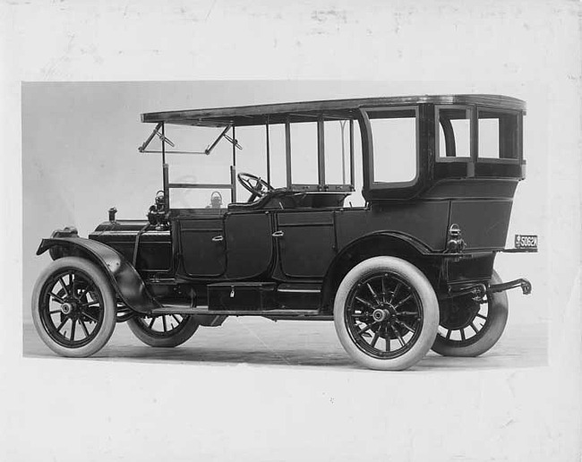 1912 Packard 30 Model UE touring car, five-sixth rear view, left side
