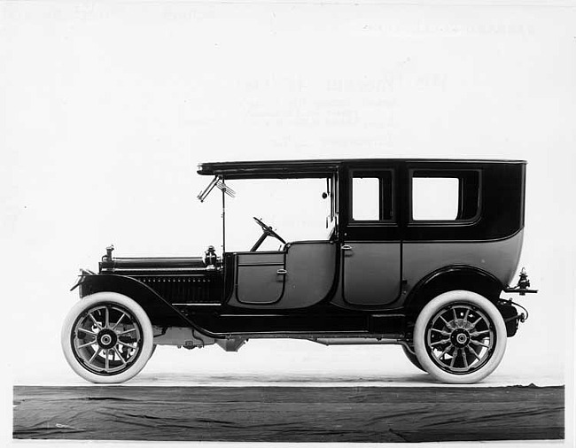 1913 Packard 48 two-toned limousine, left side