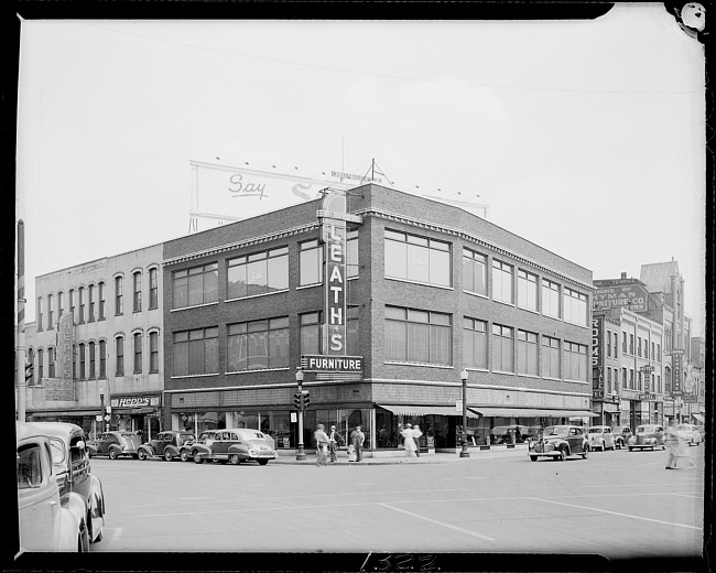 Downtown stores, Portage and E. Michigan, Kalamazoo