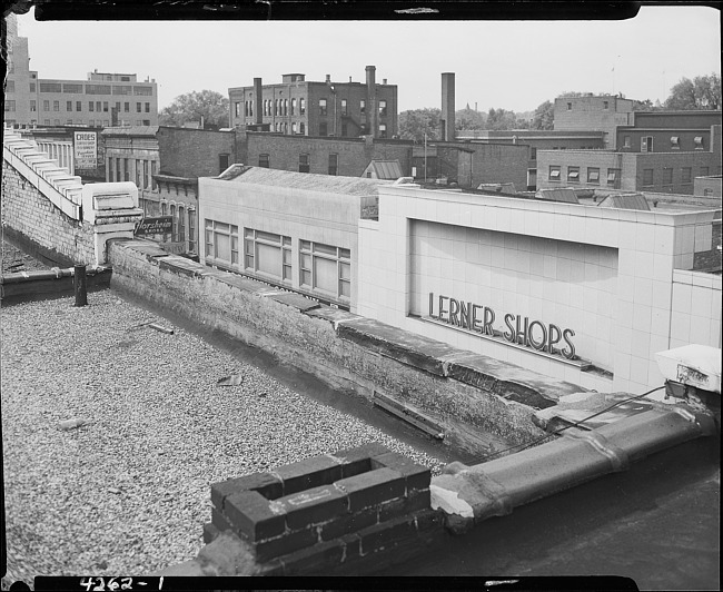 Rooftops in downtown Kalamazoo, Burdick