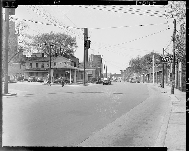 Street corner, Portage and Lovell Streets