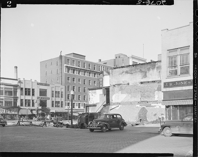 Downtown construction site