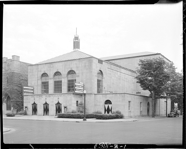Civic Auditorium, exterior