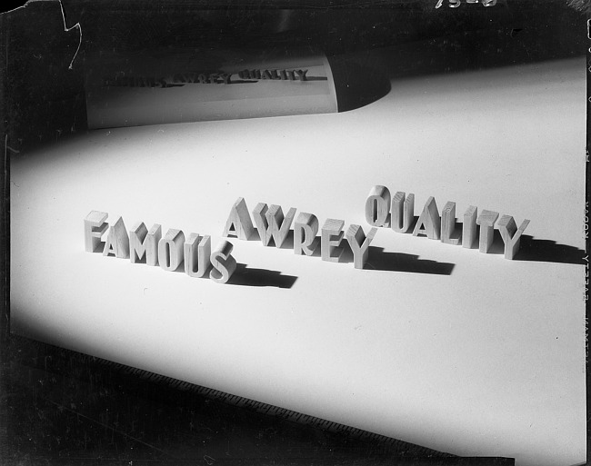 Awrey Bakeries wooden letters 2