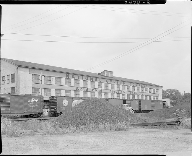 National Gypsum factory building, exterior