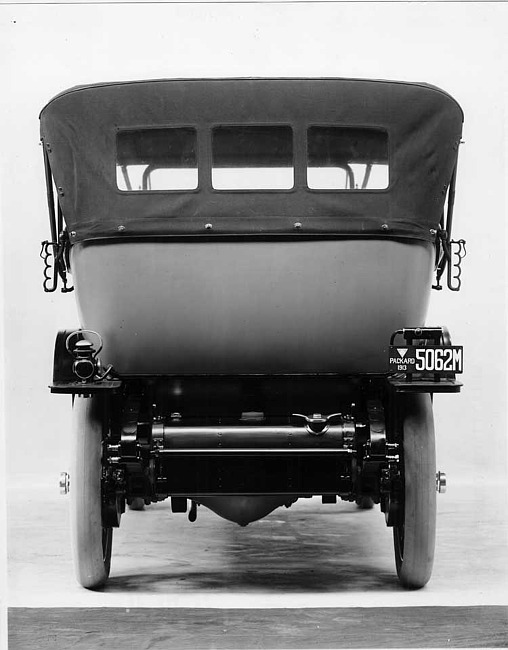 1913 Packard 48 touring car, rear view