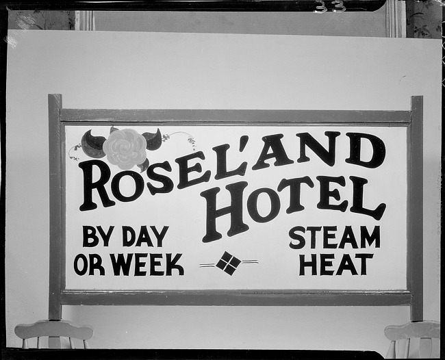 Hotel sign