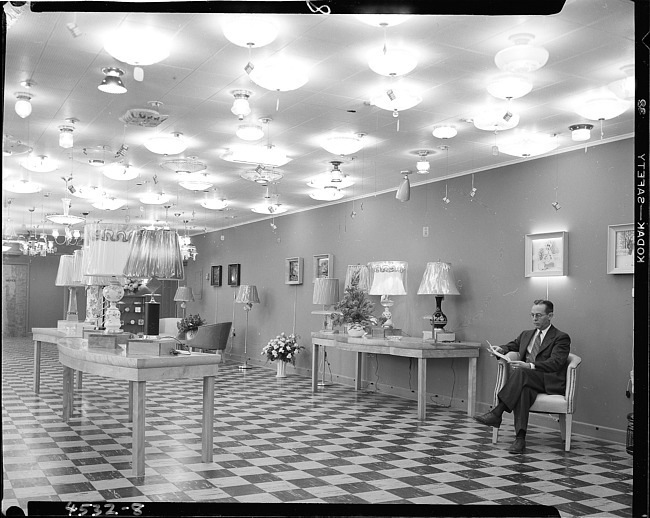 Lighting showroom of Klose Electric Company