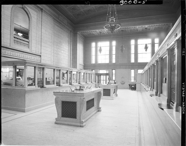 First National Bank lobby
