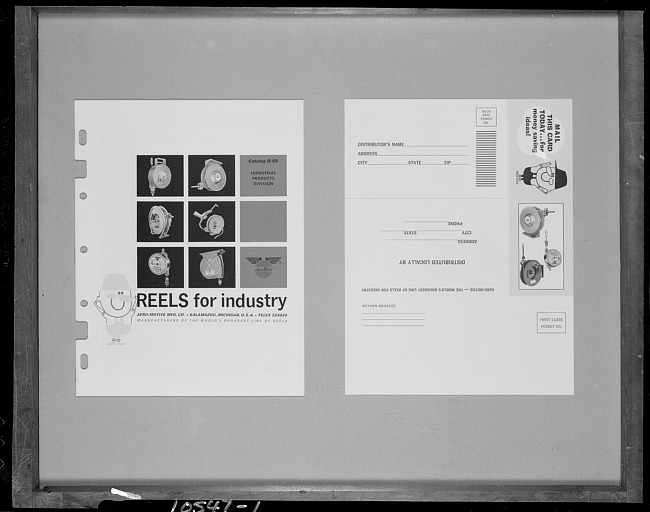 Catalog cover for industrial reels