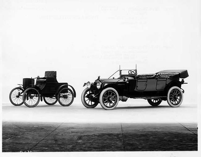 1913 Packard 48 phaeton with 1899 Packard Model A