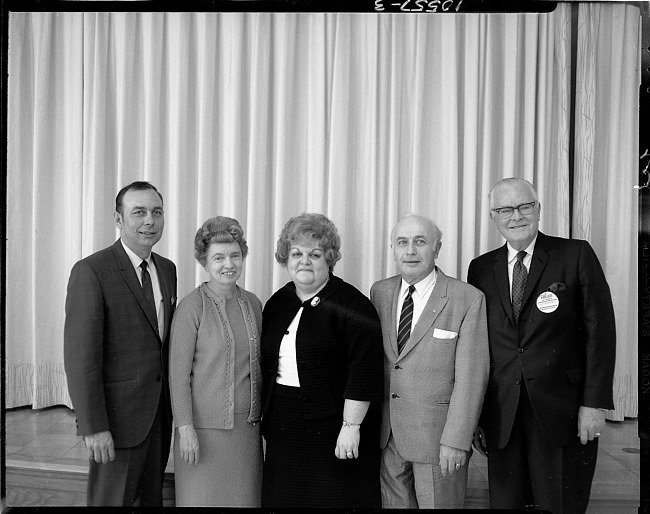 Nazareth College officers, two women and three men