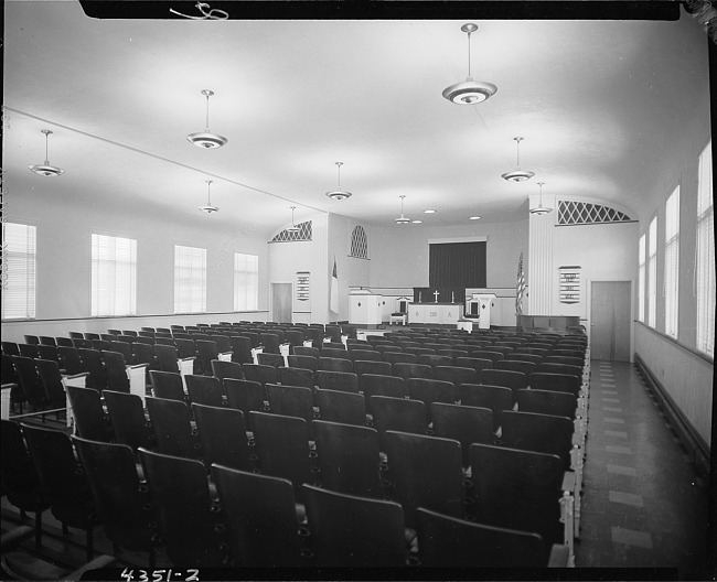 Interior of church building