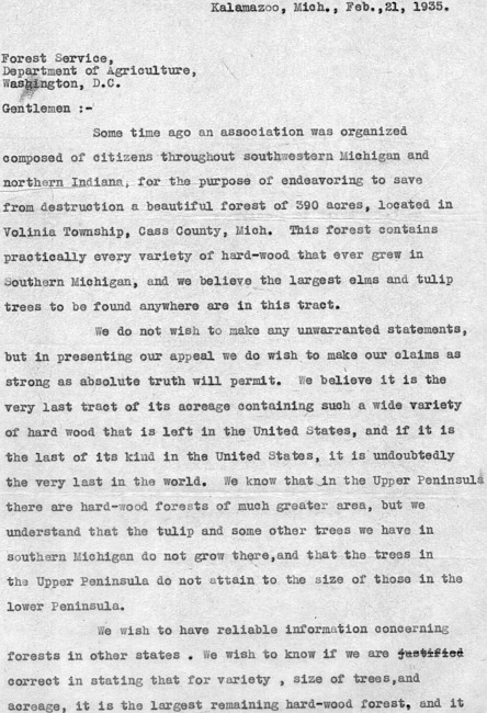 Letter from Reynolds : 21 Feb 1935