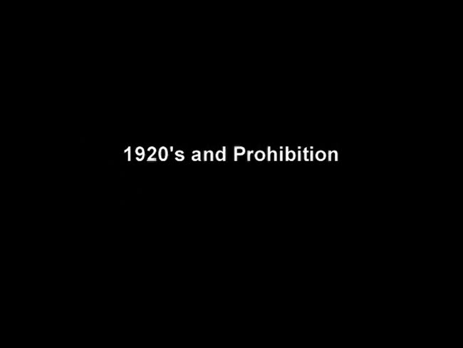 Julia's prayer. Chapter 06, 1920s and Prohibition