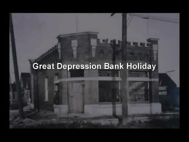 Julia's prayer. Chapter 17, Great Depression Bank Holiday