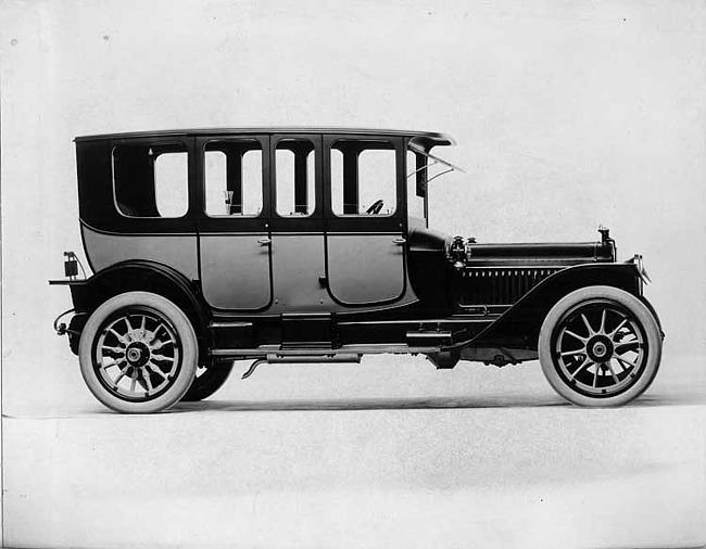 1914 Packard 48 two-toned salon brougham, right side view