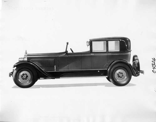 1927 Packard glass quarter town cabriolet, left side view