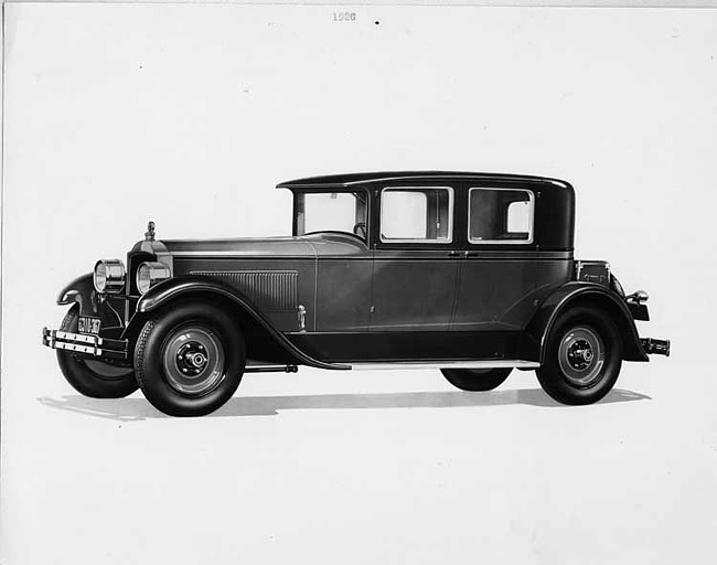 1927 Packard club sedan, seven-eights left front view