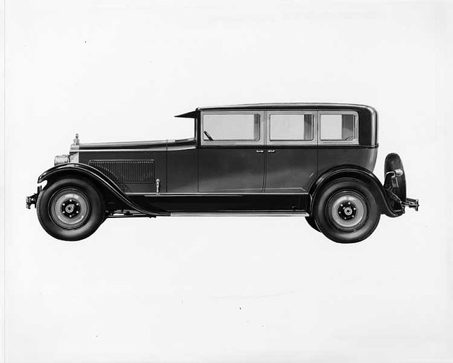 1927 Packard custom body sedan, left side view