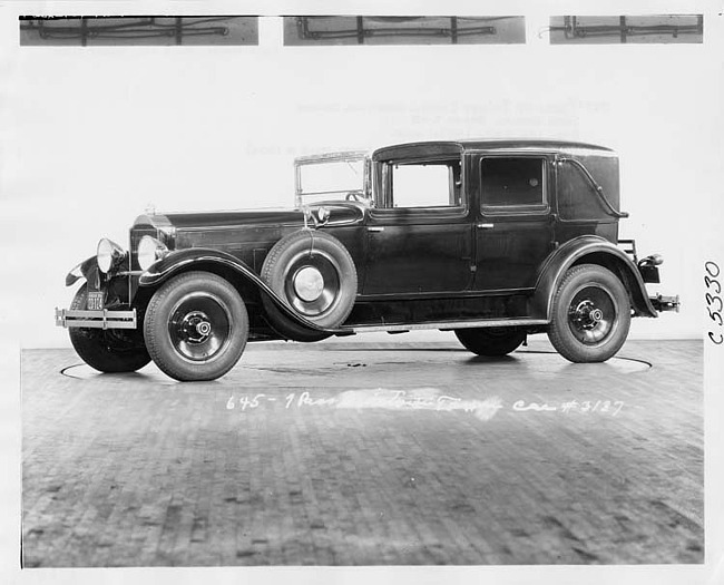 1929 Packard all weather cabriolet, three-quarter left front view