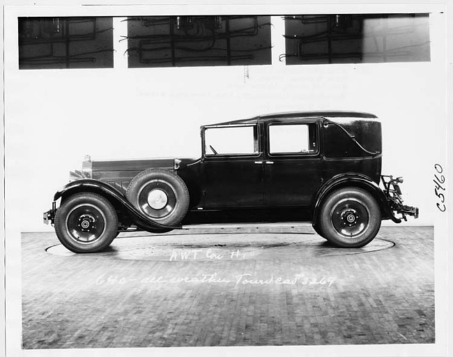 1929 Packard all weather cabriolet, left side view