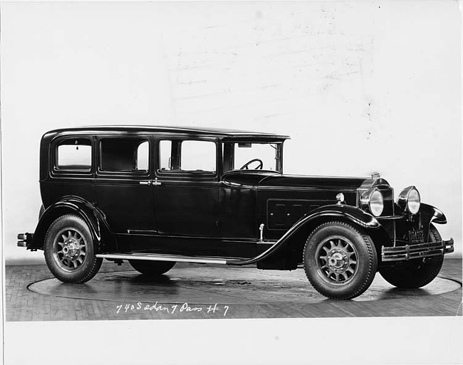 1930 Packard sedan, nine-tenths right front view