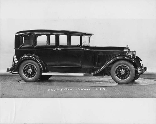 1931 Packard sedan, nine-tenths right side view