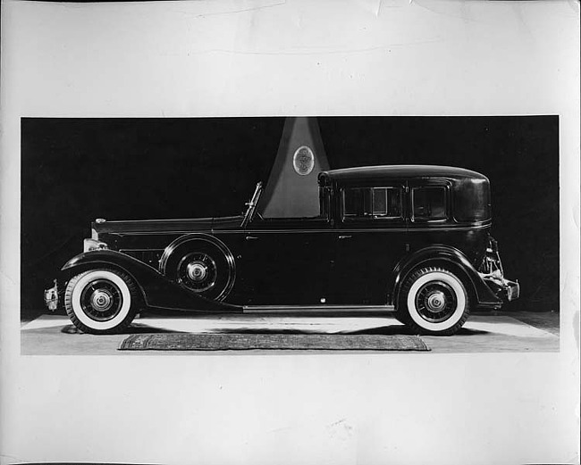 1933 Packard all weather town car, left side view