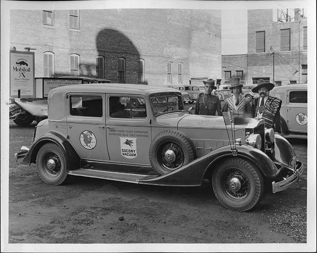 1934 Packard club sedan, participant in 'Under Three Flags Expedition'