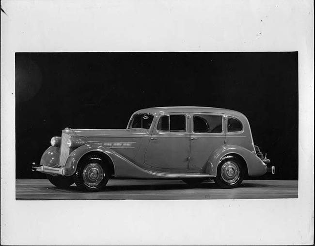 1935 Packard sedan, nine-tenths left side view