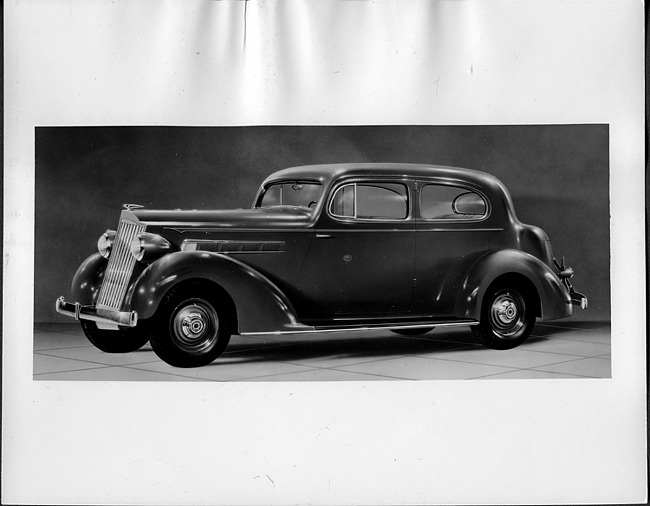 1935 Packard touring coupe, nine-tenths left side view